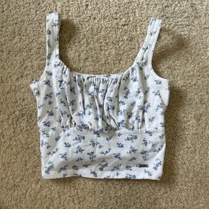 Hollister- ruched bust tank